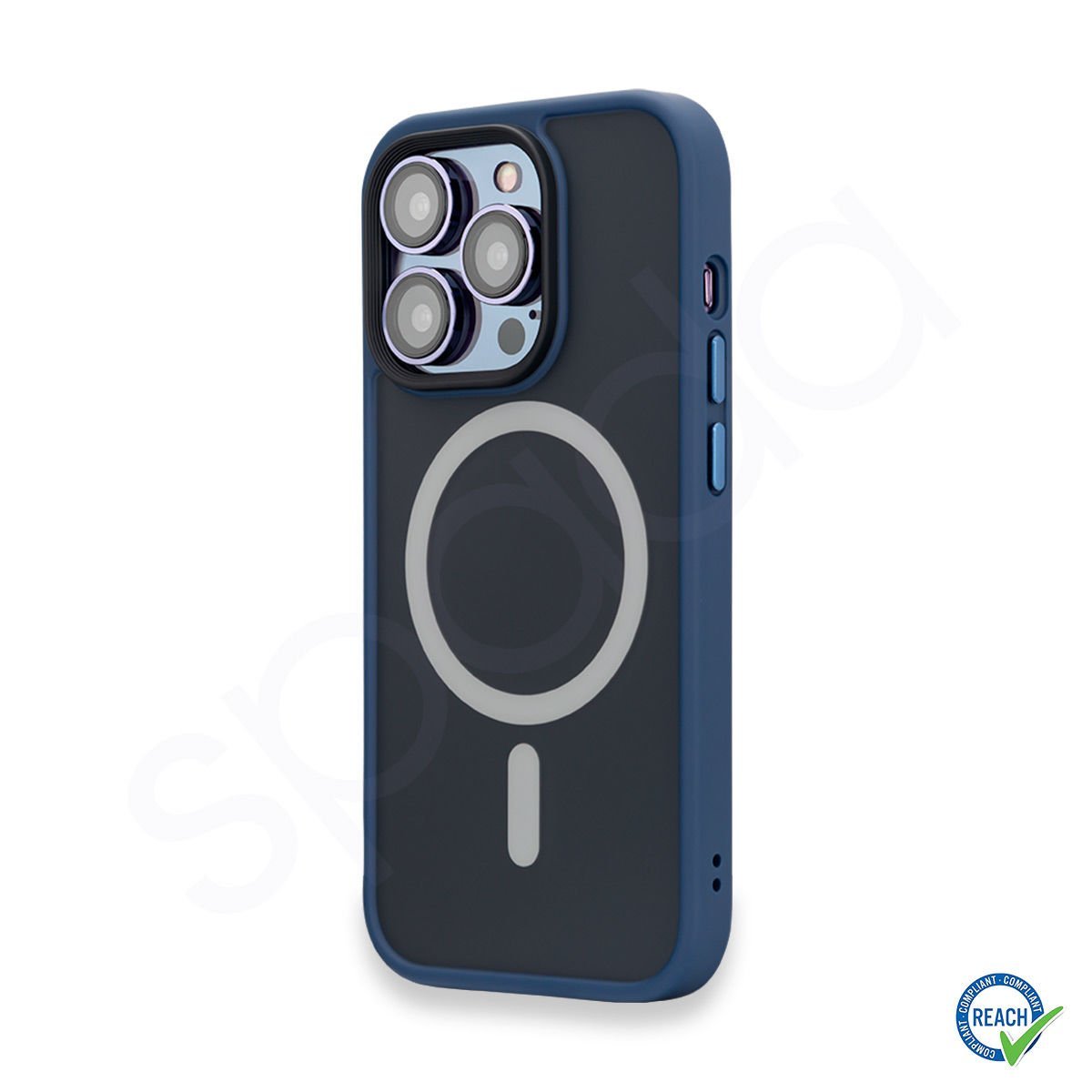 iPhone 14 Pro Spada Panzer Magsafe Dark Blue Kapak