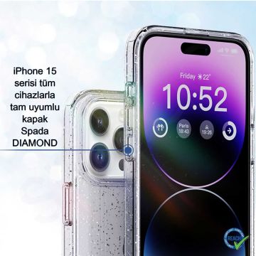 iPhone 15 Spada Diamond Black Kapak