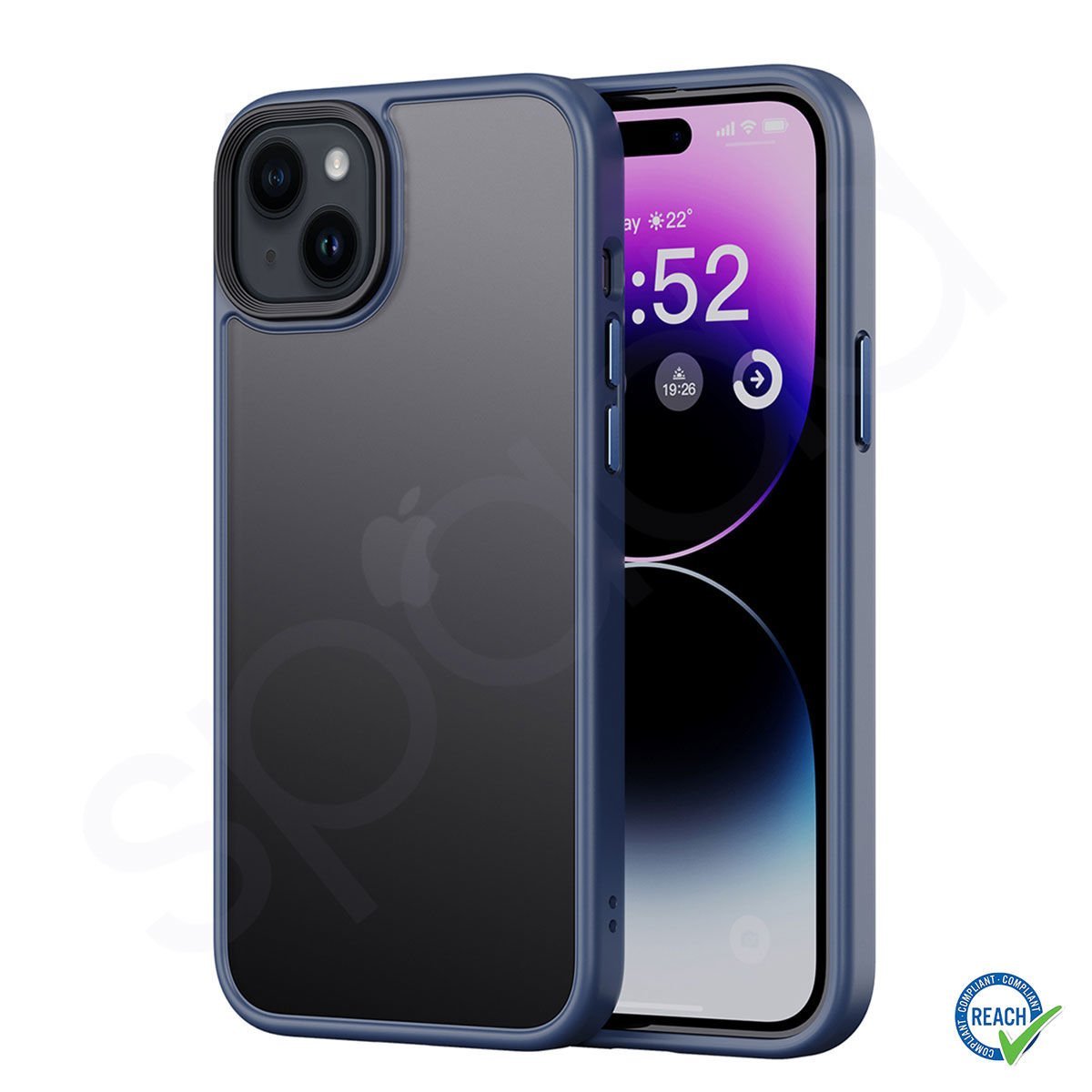 iPhone 15 Plus Spada Panzer Dark Blue Kapak