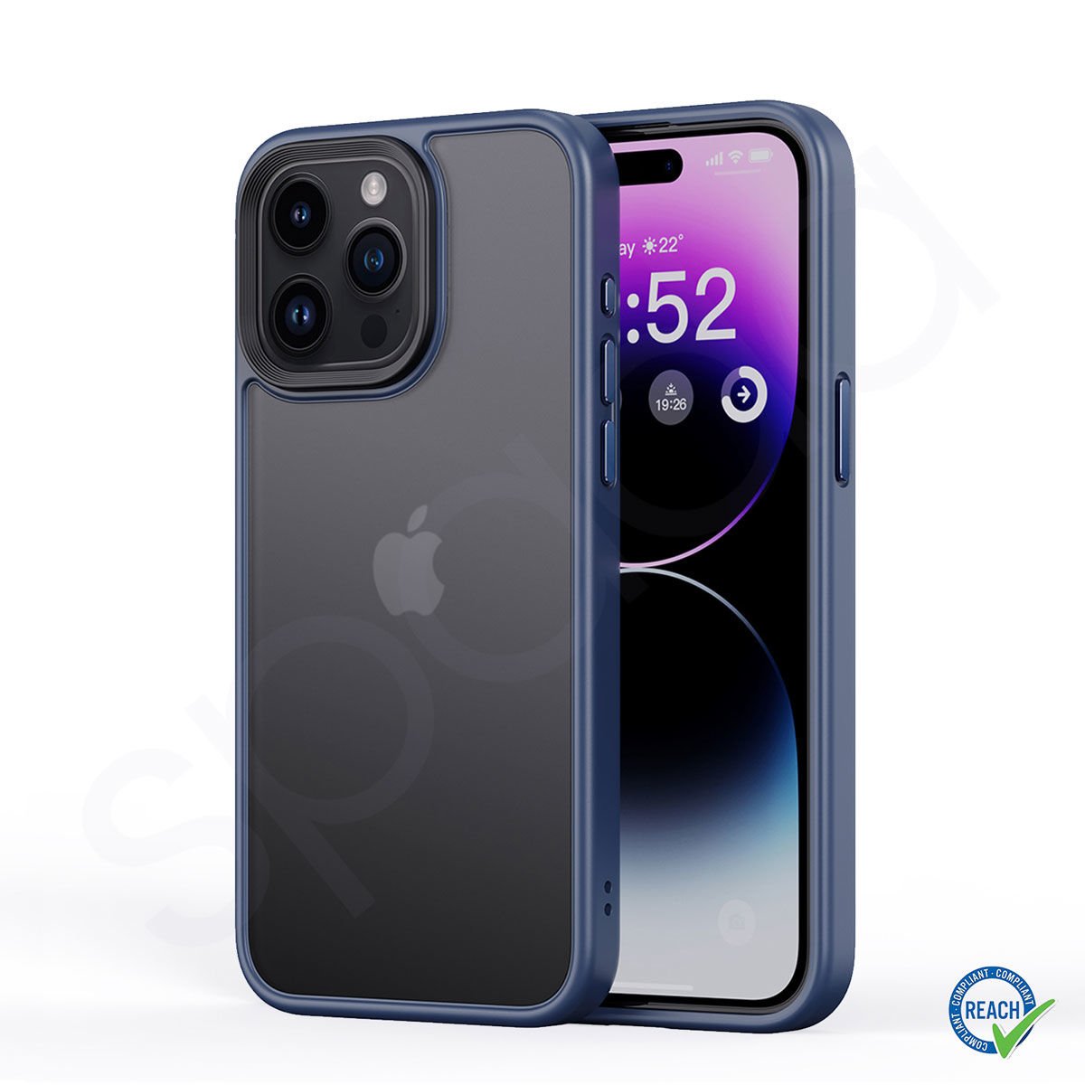 iPhone 15 Pro Spada Panzer Dark Blue Kapak
