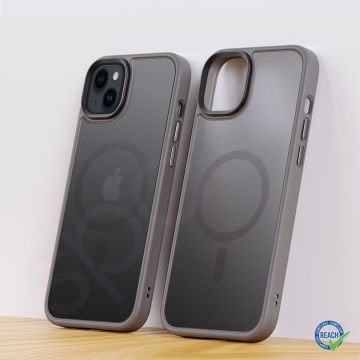 iPhone 15 Spada Panzer Magsafe Gray Kapak