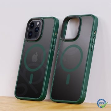 iPhone 15 Pro Spada Panzer Magsafe Green Kapak