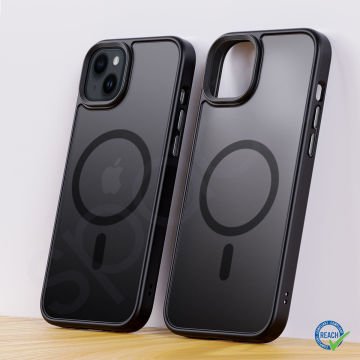 iPhone 15 Plus Spada Panzer Magsafe Black Kapak