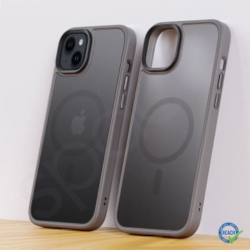 iPhone 15 Plus Spada Panzer Magsafe Gray Kapak