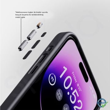 iPhone 15 Pro Max Spada Panzer Magsafe Gray Kapak