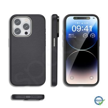 iPhone 15 Pro Spada Pelle Magsafe Gray Kapak