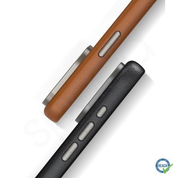 iPhone 15 Pro Spada Pelle Magsafe Gray Kapak