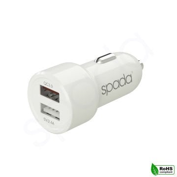 Spada 2 Usb Çıkışlı Hızlı Araç Şarjı SPD-C418QC 18W QC 3.0