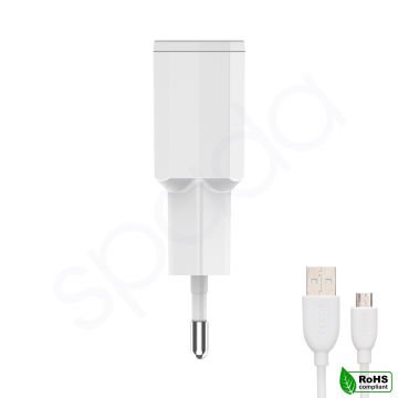 Spada Micro USB Kablolu 2000 mAh Ev Şarjı - SPD1513EU