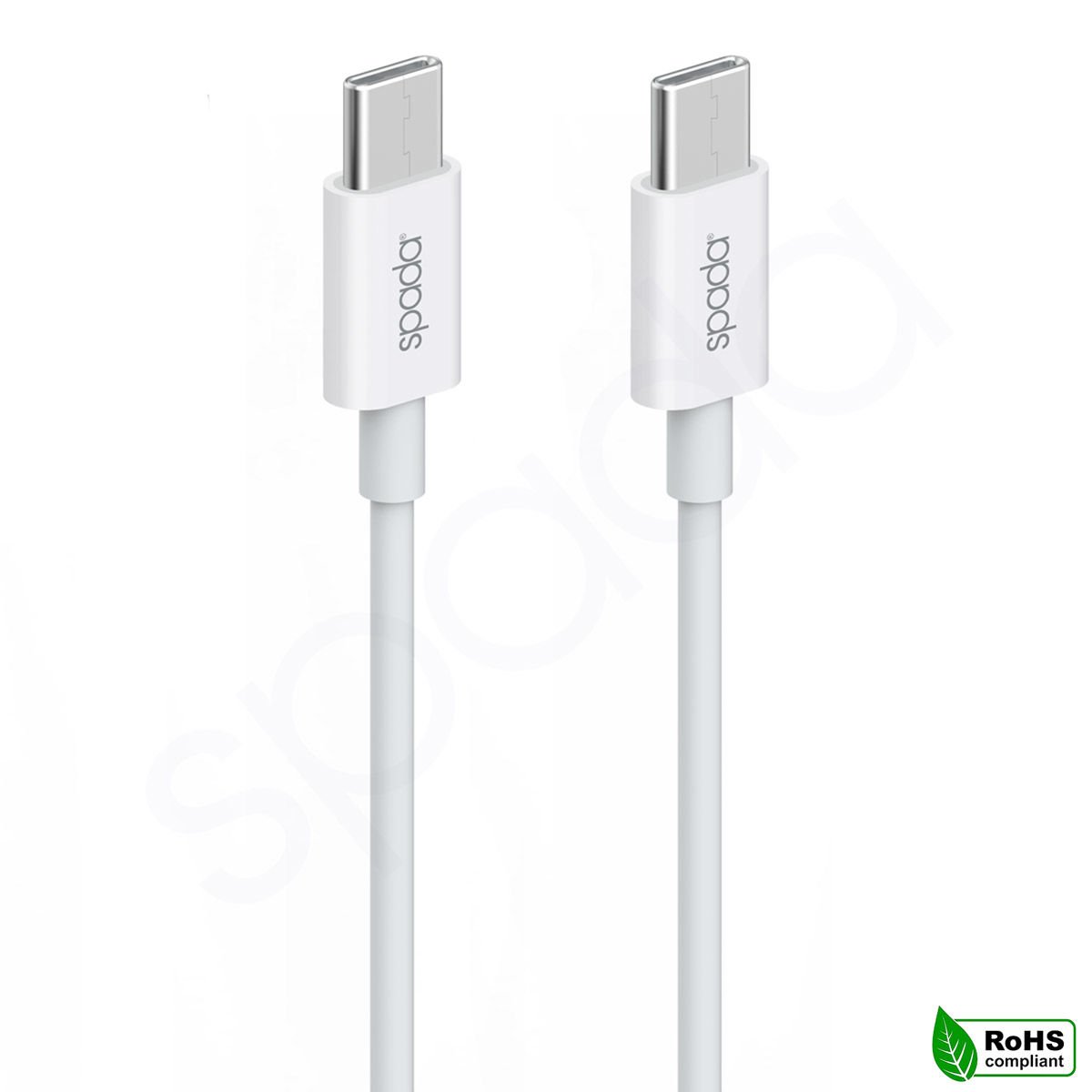 Spada Titanium Seri KBL-720WH Type-C - Type-C 1 metre Şarj ve Data Kablosu