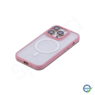 iPhone 14 Pro Spada Magnet Magsafe Pembe Kapak