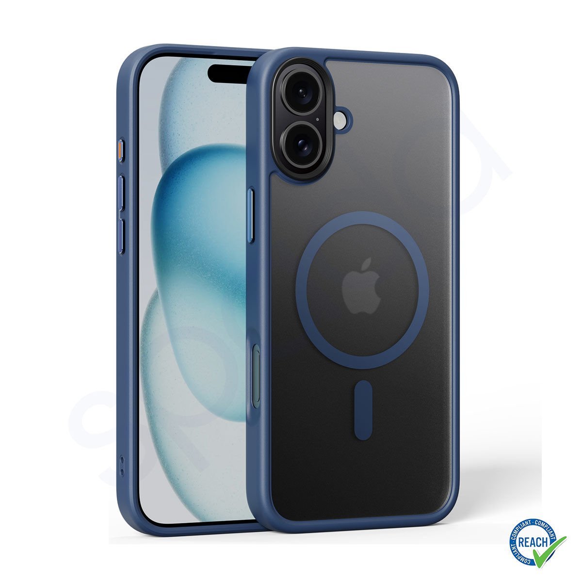 iPhone 16 Plus Spada Panzer Magsafe Mavi Kapak