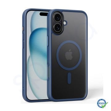 iPhone 16 Plus Spada Panzer Magsafe Mavi Kapak