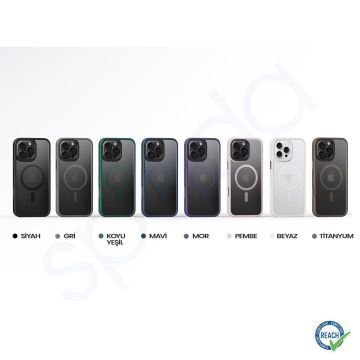 iPhone 16 Pro Spada Panzer Magsafe Gray Kapak