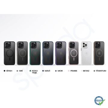 iPhone 16 Pro Max Spada Panzer Magsafe Siyah Kapak