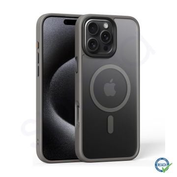 iPhone 16 Pro Max Spada Panzer Magsafe Gray Kapak