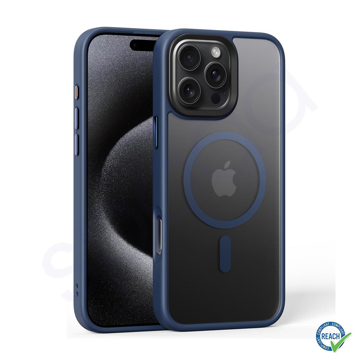 iPhone 16 Pro Max Spada Panzer Magsafe Mavi Kapak