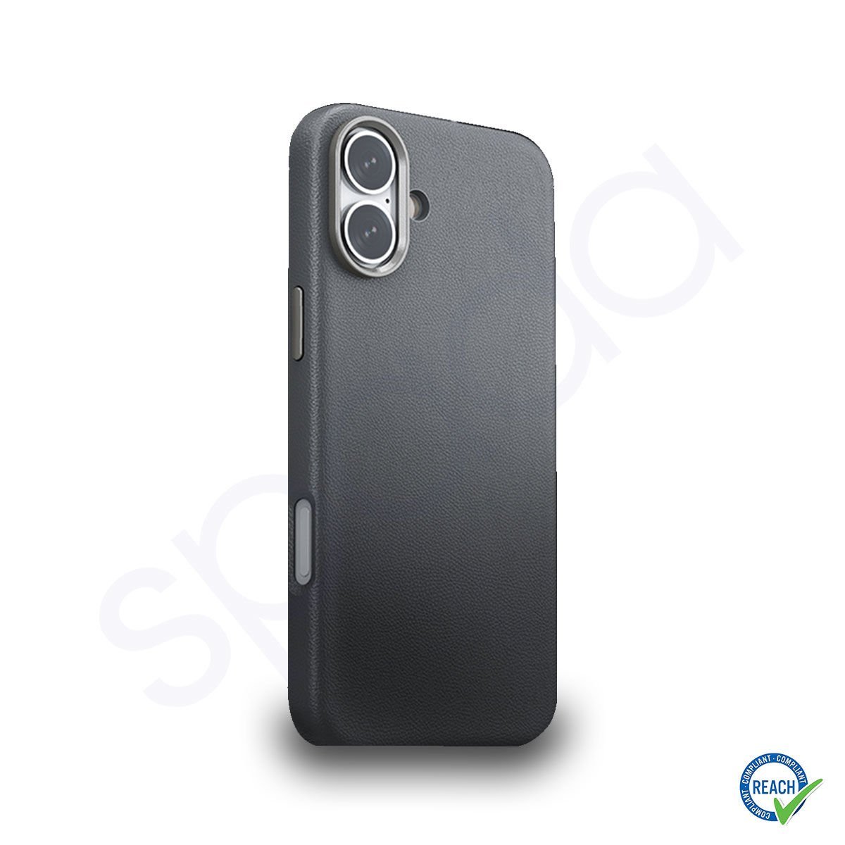 iPhone 16 Spada Pelle Magsafe Gri Kapak