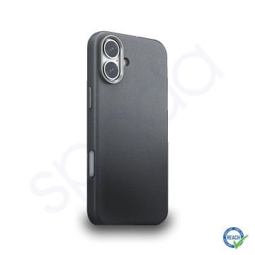 iPhone 16 Spada Pelle Magsafe Gri Kapak