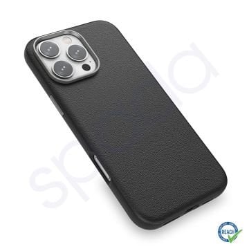 iPhone 16 Pro Max Spada Pelle Magsafe Siyah Kapak