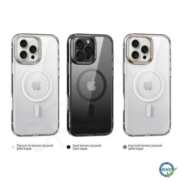 iPhone 16 Plus Spada Premium Magsafe Titanyum Gray Kapak