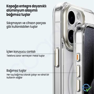 iPhone 16 Plus Spada Premium Magsafe Rose Gold Kapak