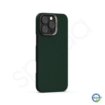 iPhone 16 Pro Spada Premium Kevlar Magsafe Yeşil Kapak