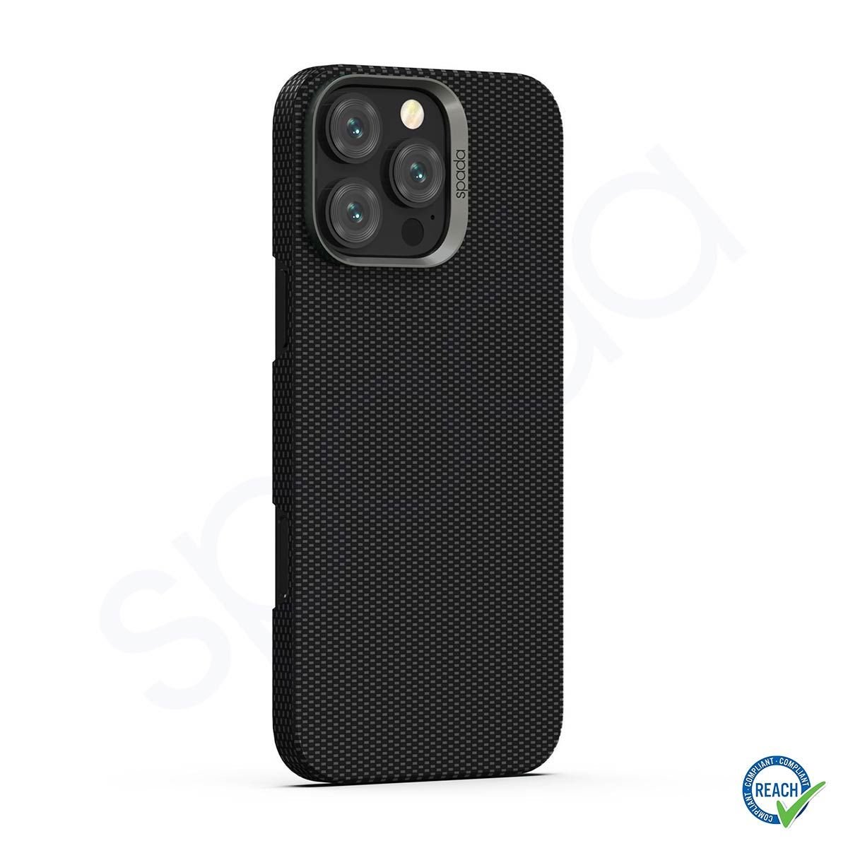 iPhone 16 Pro Max Spada Premium Kevlar Magsafe Siyah Kapak