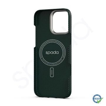 iPhone 16 Pro Max Spada Premium Kevlar Magsafe Yeşil Kapak