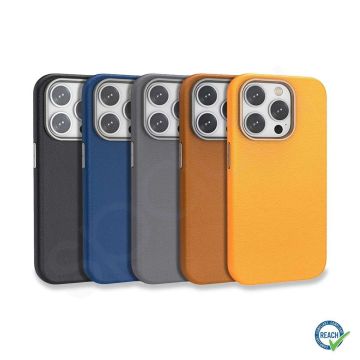 iPhone 15 Pro Max Spada Pelle Magsafe Dark Blue Kapak