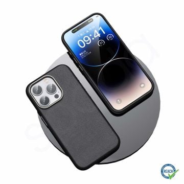 iPhone 14 Pro Max Spada Pelle Magsafe Black Kapak