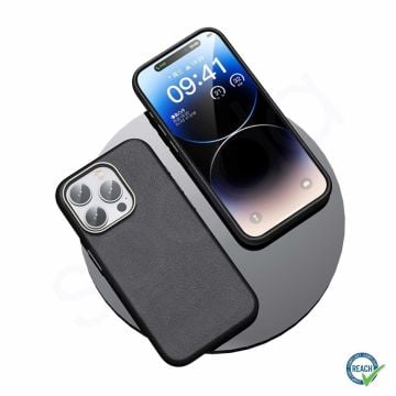 iPhone 14 Pro Spada Pelle Magsafe Dark Blue Kapak