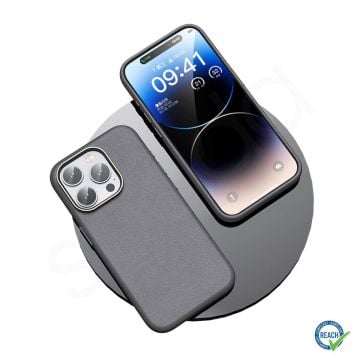 iPhone 14 Pro Spada Pelle Gray Kapak