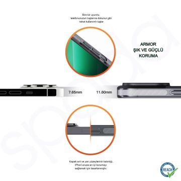 iPhone 15 Pro Max Spada Armor Magsafe Blue Kapak