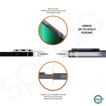 iPhone 13 Pro Spada Armor Magsafe Black Kapak