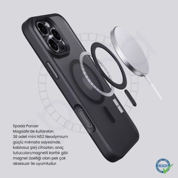 iPhone 14 Pro Spada Panzer Magsafe Mor Kapak