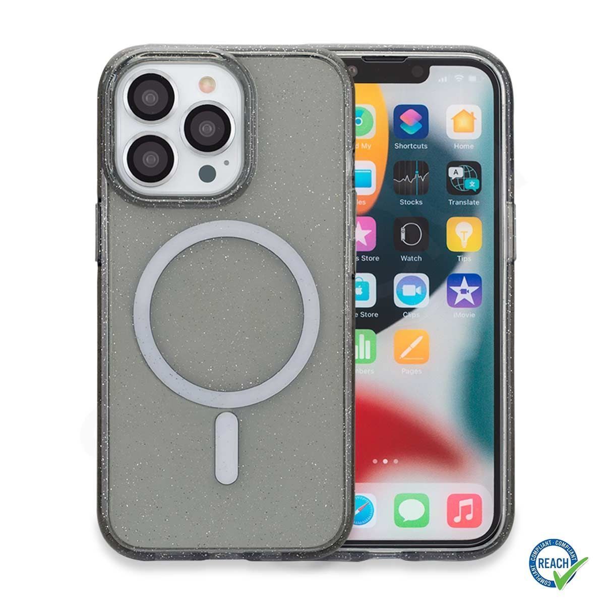 iPhone 13 Pro Max Spada Diamond Magsafe Black Kapak