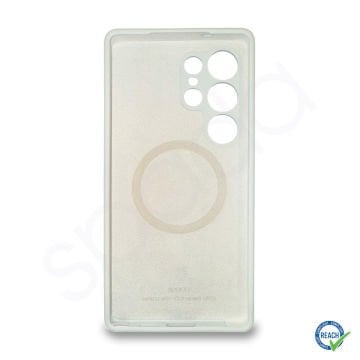 Samsung S25 Ultra Spada Silikon Magsafe Kılıf - Silver