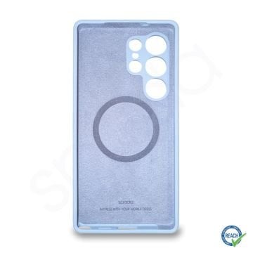 Samsung S25 Ultra Spada Silikon Magsafe Kılıf - Uçuk Mavi