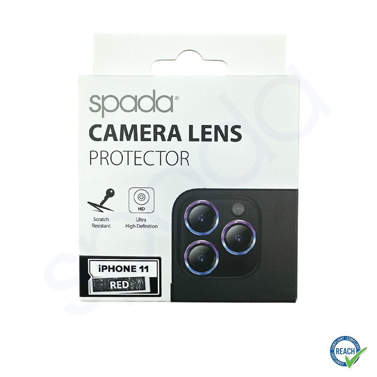 iPhone 11 Spada Kamera Lens Koruyucu - Red