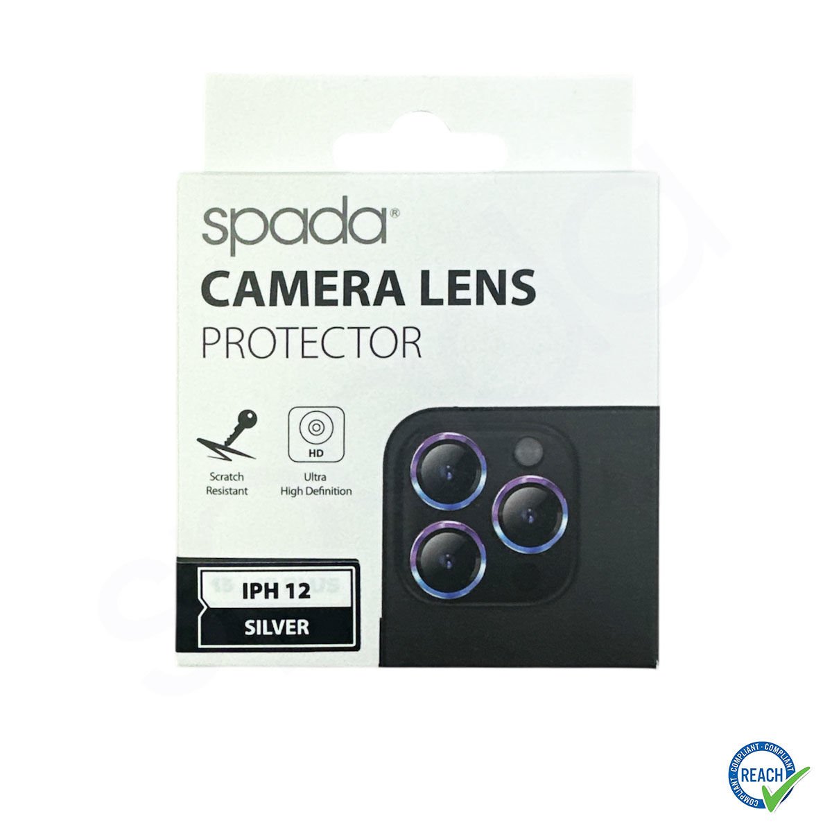 iPhone 12 Spada Kamera Lens Koruyucu - Silver