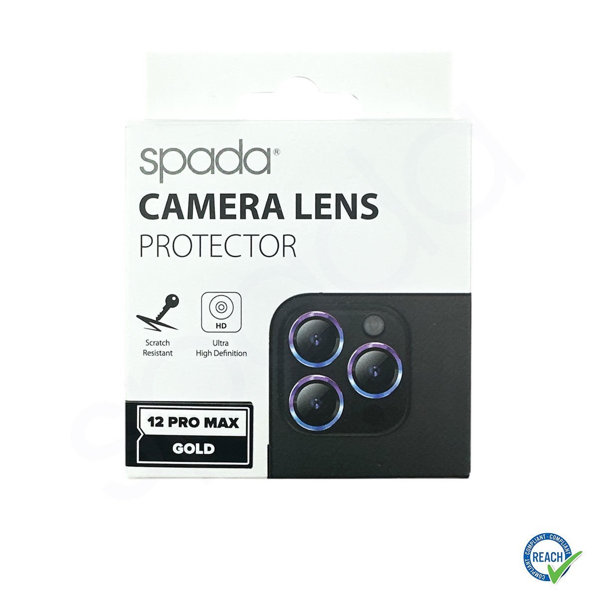 iPhone 12 Pro Max Spada Kamera Lens Koruyucu - Gold