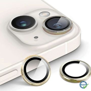 iPhone 13 Spada Kamera Lens Koruyucu - Gold