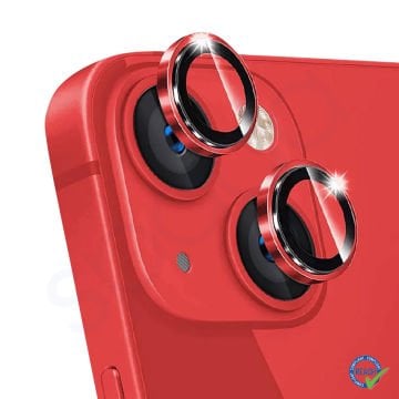 iPhone 13 Mini Spada Kamera Lens Koruyucu - Red