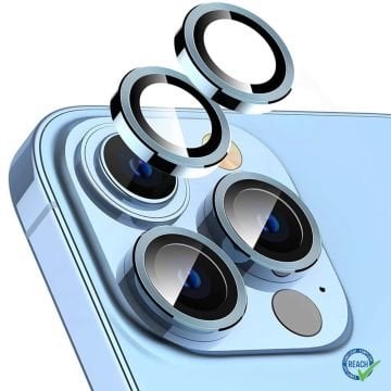 iPhone 13 Pro Spada Kamera Lens Koruyucu - Sierra Blue