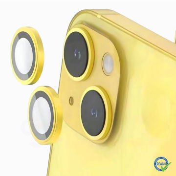 iPhone 14 Plus Spada Kamera Lens Koruyucu - Yellow