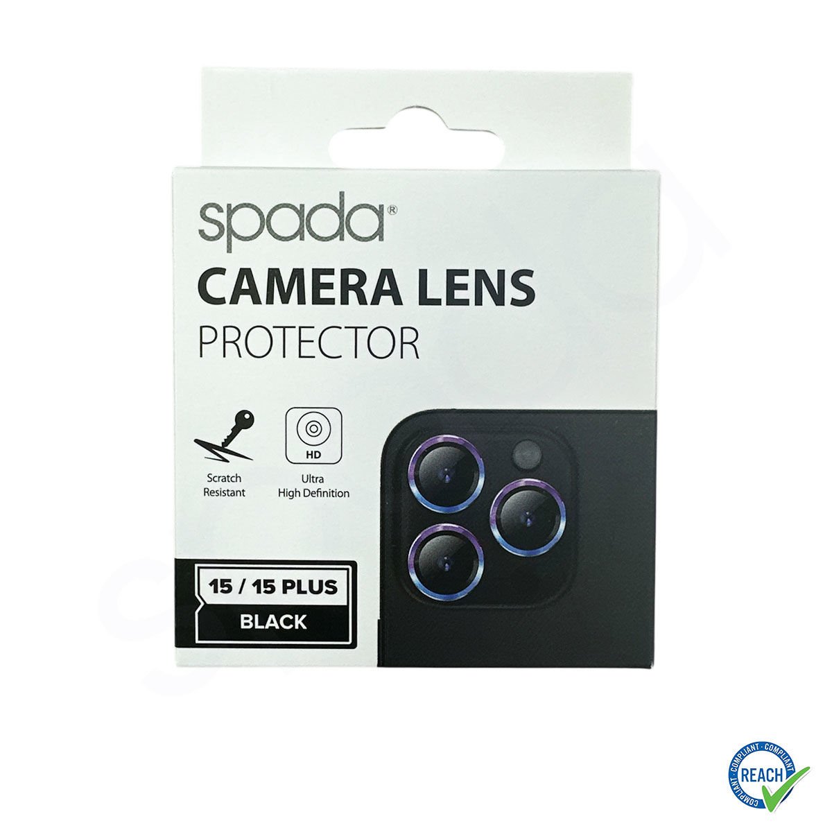 iPhone 15 Plus Spada Kamera Lens Koruyucu - Black