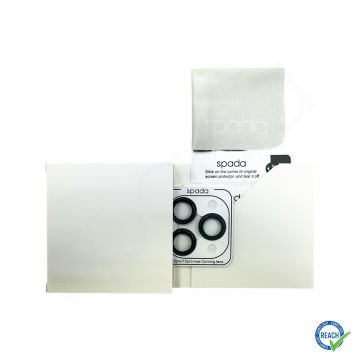 iPhone 15 Pro Spada Kamera Lens Koruyucu - Titanium Black