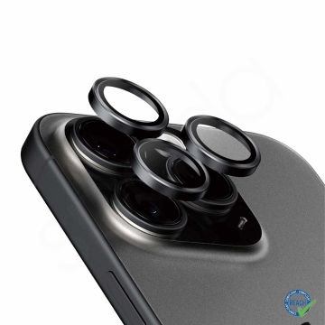 iPhone 15 Pro Spada Kamera Lens Koruyucu - Titanium Black