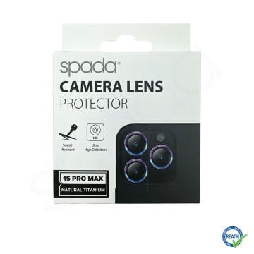 iPhone 15 Pro Max Spada Kamera Lens Koruyucu - Natural Titanium
